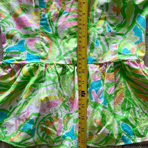 Lilly Pulitzer Strapless Peplum Top - Picture 4 of 5